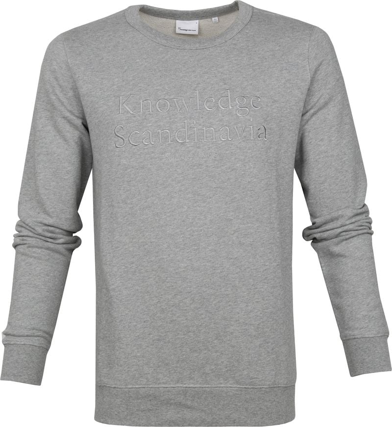 KnowledgeCotton Apparel Pullover Elm Grau - Größe L von KnowledgeCotton Apparel