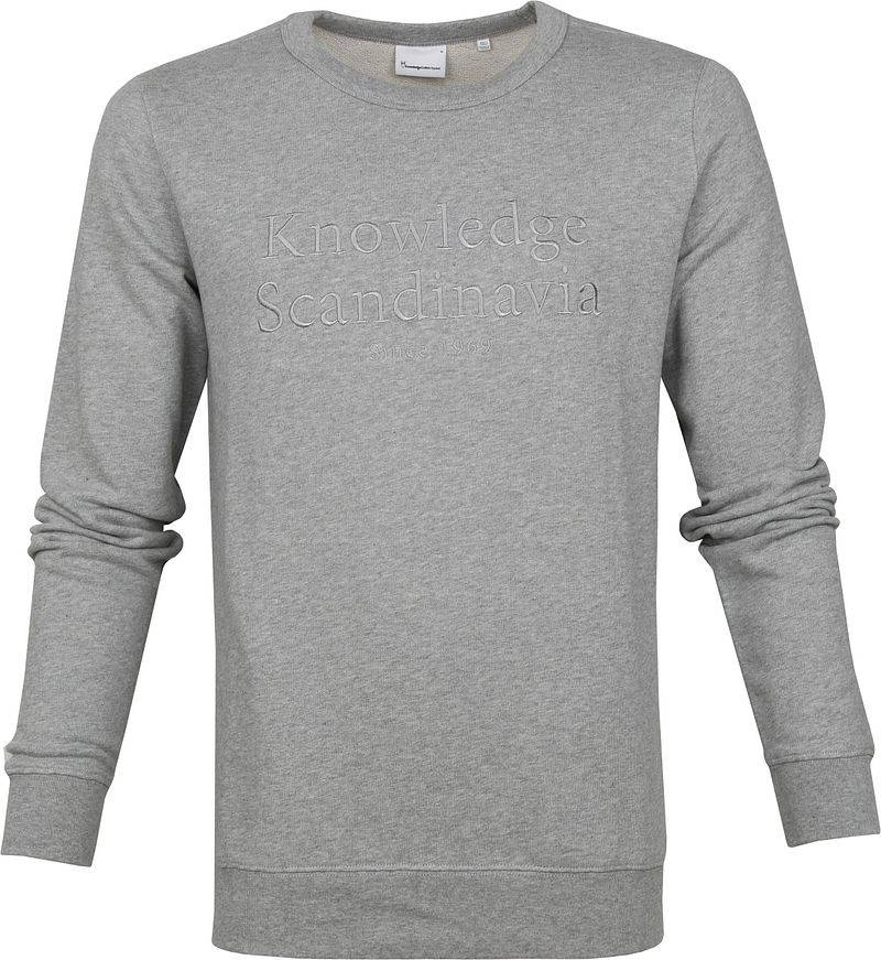 KnowledgeCotton Apparel Pullover Elm Grau - Größe S von KnowledgeCotton Apparel
