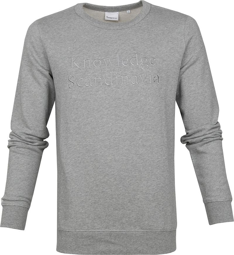 KnowledgeCotton Apparel Pullover Elm Grau - Größe XL von KnowledgeCotton Apparel