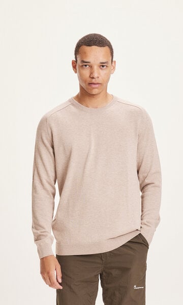 KnowledgeCotton Apparel Pullover - FIELD O-Neck Long Stable Knit - aus Pima-Biobaumwolle von KnowledgeCotton Apparel