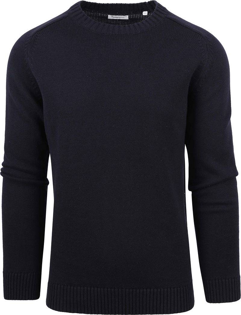 KnowledgeCotton Apparel Pullover Navy - Größe L von KnowledgeCotton Apparel
