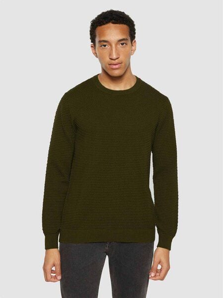 KnowledgeCotton Apparel Pullover - VAGN Regular Bubble Knit Crew Neck von KnowledgeCotton Apparel
