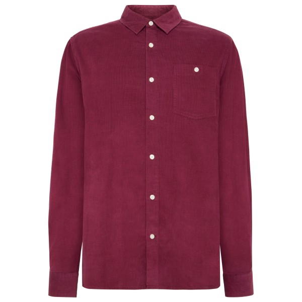 KnowledgeCotton Apparel - Regular 26-Wales Corduroy Shirt - Hemd Gr 3XL rot von KnowledgeCotton Apparel