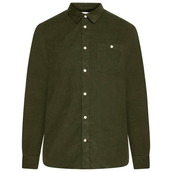 KnowledgeCotton Apparel - Regular 26-Wales Corduroy Shirt - Hemd Gr XXL oliv von KnowledgeCotton Apparel