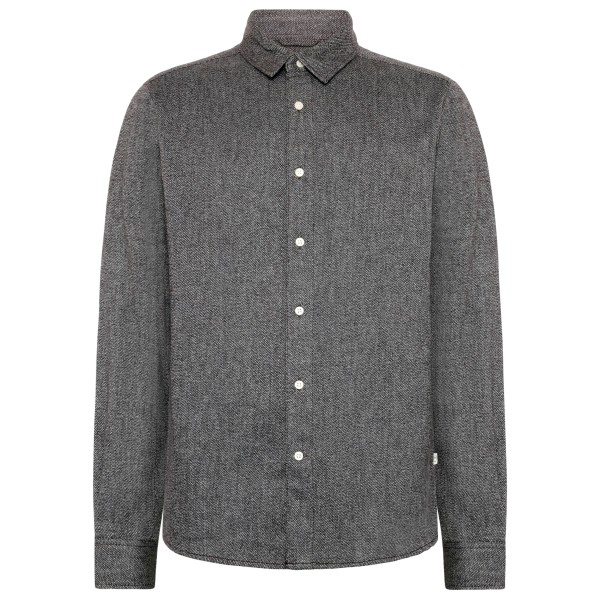 KnowledgeCotton Apparel - Regular Fit Dobby Look Shirt - Hemd Gr S grau von KnowledgeCotton Apparel