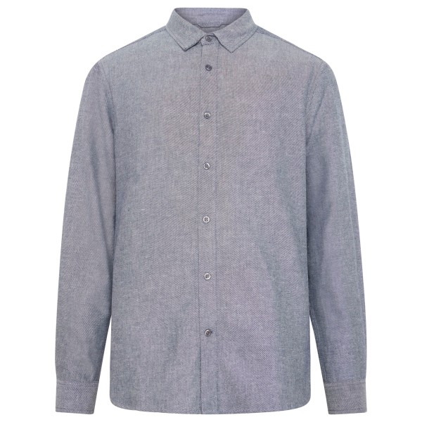 KnowledgeCotton Apparel - Regular Fit Heavy Twill Flannel - Hemd Gr L grau von KnowledgeCotton Apparel