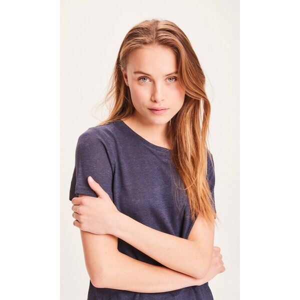 KnowledgeCotton Apparel Regular Leinen-T-Shirt aus Bio-Leinen - GOTS/Vegan von KnowledgeCotton Apparel