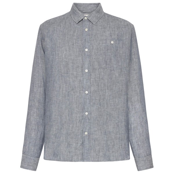 KnowledgeCotton Apparel - Regular Linen Shirt - Hemd Gr 3XL grau von KnowledgeCotton Apparel