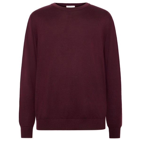 KnowledgeCotton Apparel - Regular Merino Knit Crew Neck - Wollpullover Gr XXL rot von KnowledgeCotton Apparel