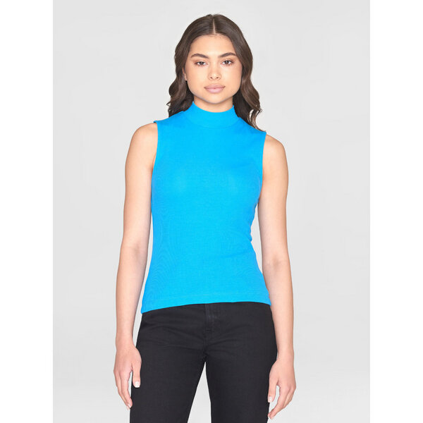 KnowledgeCotton Apparel Ripptop - High neck rib top - aus Bio-Baumwolle von KnowledgeCotton Apparel