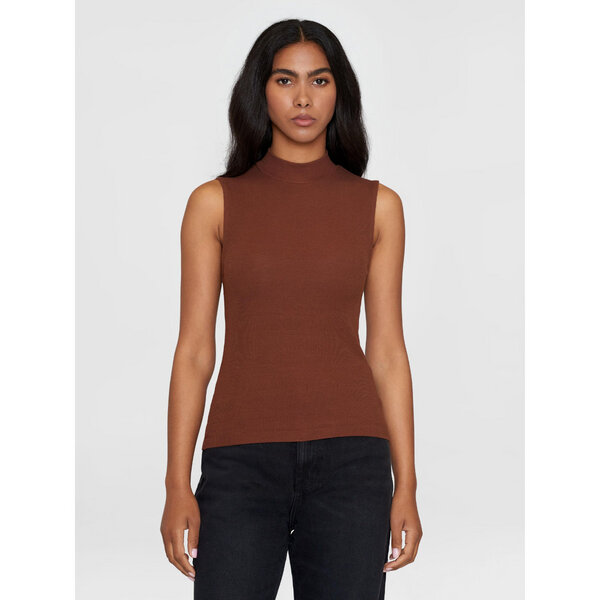 KnowledgeCotton Apparel Ripptop - High neck rib top - aus Bio-Baumwolle von KnowledgeCotton Apparel