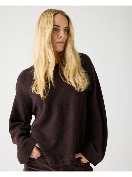 KnowledgeCotton Apparel Rundhals-Strickpullover aus Lammwolle RWS von KnowledgeCotton Apparel