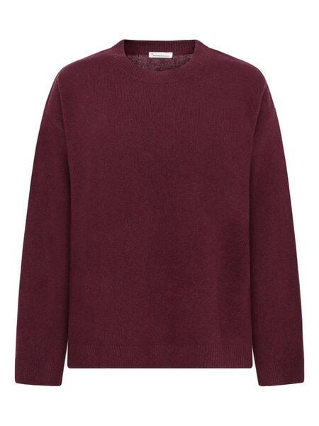 KnowledgeCotton Apparel Rundhals-Strickpullover aus Lammwolle RWS von KnowledgeCotton Apparel