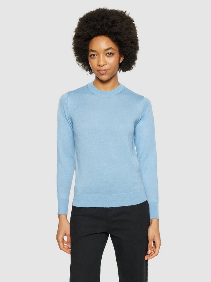 KnowledgeCotton Apparel Rundhalspullover Fine Merino Crew Neck von KnowledgeCotton Apparel