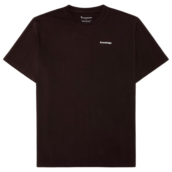 KnowledgeCotton Apparel - S/S Heavy Single MTN Back Print - T-Shirt Gr 3XL schwarz von KnowledgeCotton Apparel
