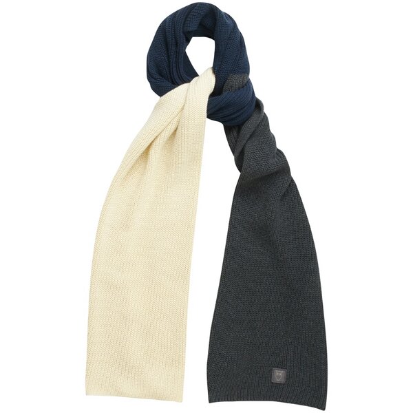 KnowledgeCotton Apparel Schal JUNIPER Ribbing Scarf mit Blockstreifen aus Bio-Baumwolle von KnowledgeCotton Apparel