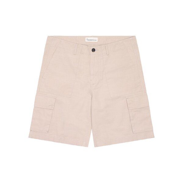 KnowledgeCotton Apparel Shorts Flint mit weitem Schnitt aus Slub-Garn Bio-Baumwolle von KnowledgeCotton Apparel
