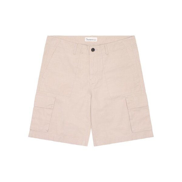 KnowledgeCotton Apparel Shorts Flint mit weitem Schnitt aus Slub-Garn Bio-Baumwolle von KnowledgeCotton Apparel