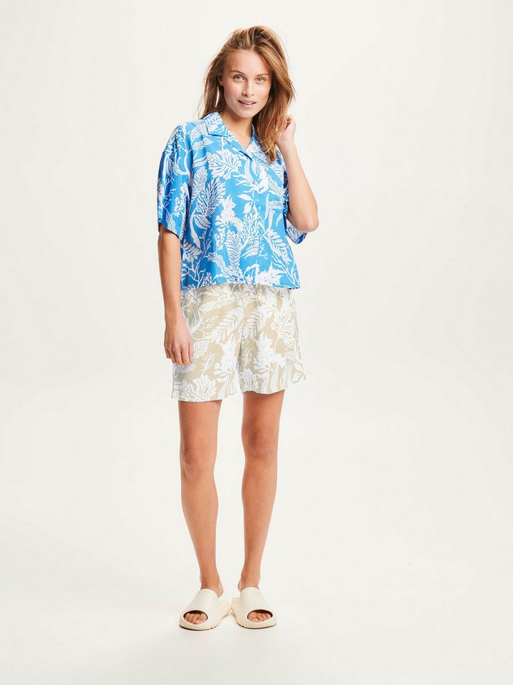 KnowledgeCotton Apparel Shorts Seabreeze Tencel™ Print Shorts von KnowledgeCotton Apparel