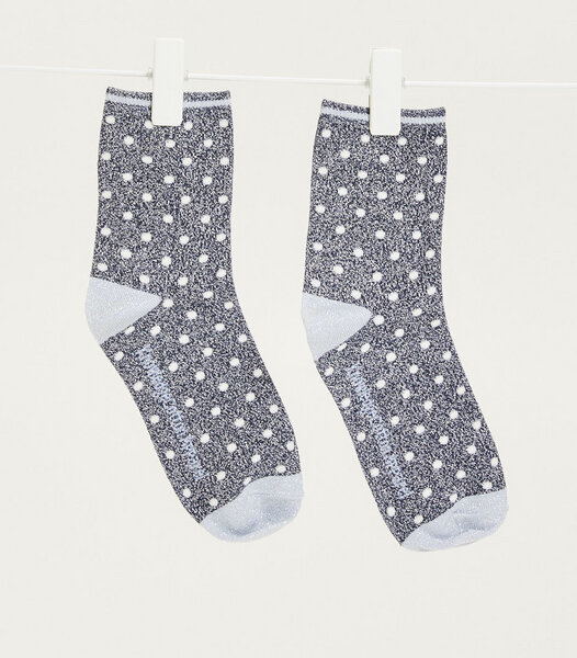 KnowledgeCotton Apparel Socken - HONEY Lurex Glitter Dot Socks - aus Bio-Baumwolle & recyceltem Polyester von KnowledgeCotton Apparel