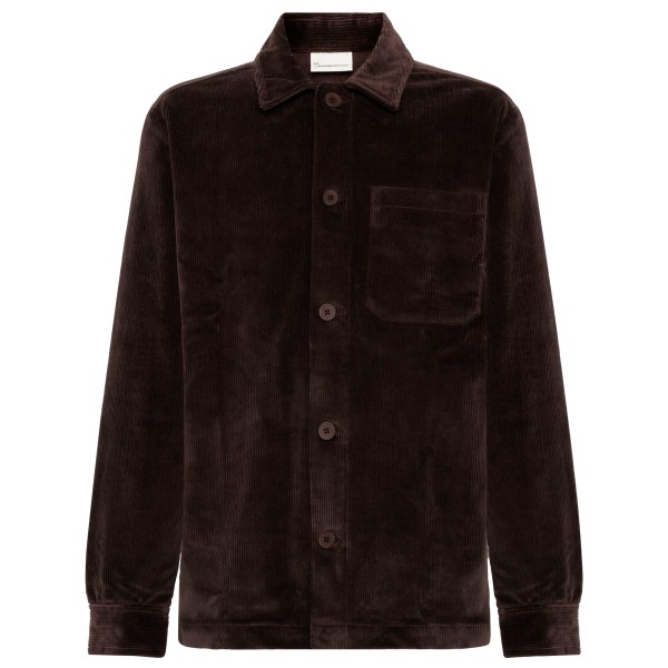 KnowledgeCotton Apparel - Stretched 8-Wales Corduroy - Hemd Gr L schwarz von KnowledgeCotton Apparel