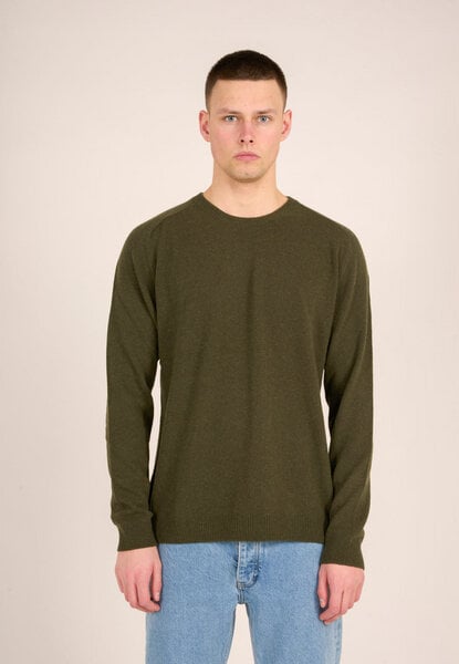 KnowledgeCotton Apparel Strickpullover - Basic O-Neck Knit - aus Bio-Wolle von KnowledgeCotton Apparel