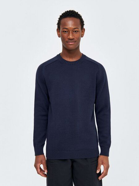 KnowledgeCotton Apparel Strickpullover CREW NECK aus Bio-Baumwolle von KnowledgeCotton Apparel