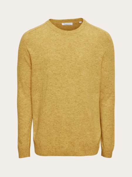 KnowledgeCotton Apparel Strickpullover - FIELD o-neck knit - aus Bio-Lammwolle von KnowledgeCotton Apparel