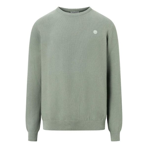 KnowledgeCotton Apparel Strickpullover - FIELD pique badge - aus Bio-Baumwolle von KnowledgeCotton Apparel