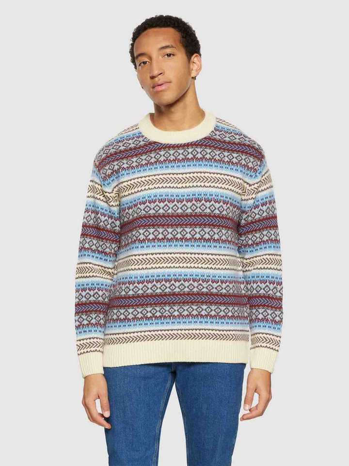 KnowledgeCotton Apparel Strickpullover Vagn Regular Bubble Knit Crew Neck von KnowledgeCotton Apparel