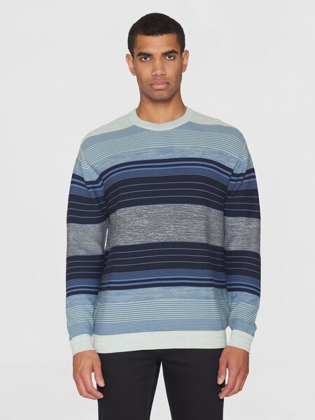 KnowledgeCotton Apparel Strickpullover MULTICOLOR STRIPED aus Bio-Baumwolle von KnowledgeCotton Apparel