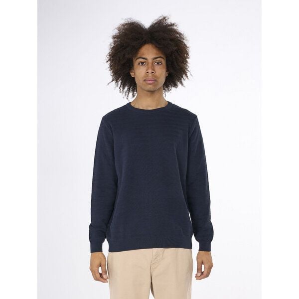 KnowledgeCotton Apparel Strickpullover ZIG-ZAG aus Bio-Baumwolle von KnowledgeCotton Apparel