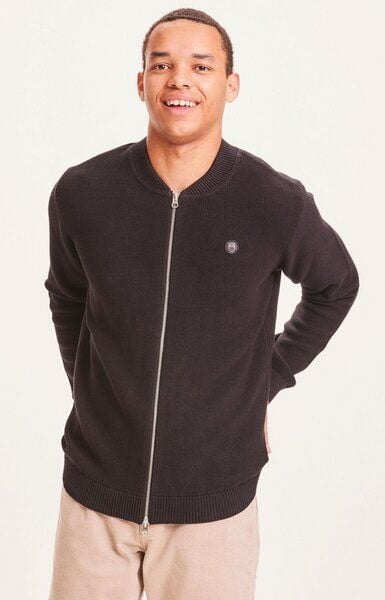 KnowledgeCotton Apparel Strukturierter Cardigan Pique badge knit von KnowledgeCotton Apparel