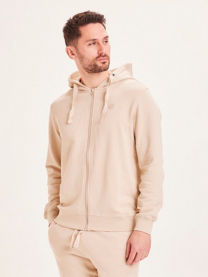 KnowledgeCotton Apparel Sweatjacke Zip hood basic badge sweat von KnowledgeCotton Apparel