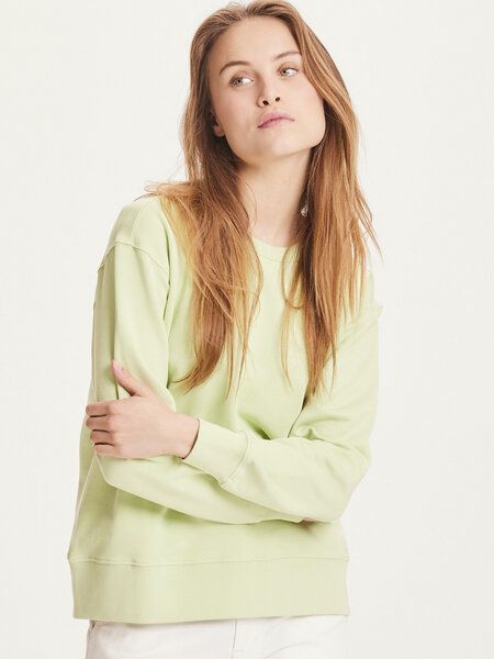 KnowledgeCotton Apparel Sweatshirt - DAPHNE basic badge sweat - aus Bio-Baumwolle von KnowledgeCotton Apparel