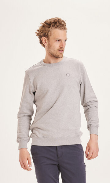 KnowledgeCotton Apparel Sweatshirt - ELM basic badge sweat - aus Bio-Baumwolle von KnowledgeCotton Apparel