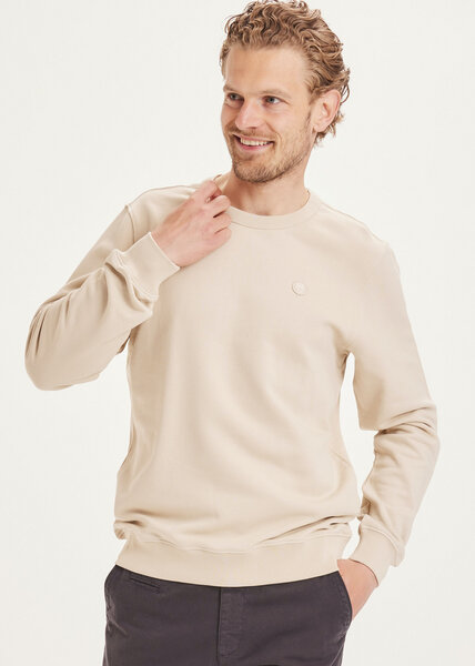 KnowledgeCotton Apparel Sweatshirt - ELM basic badge sweat - aus Bio-Baumwolle von KnowledgeCotton Apparel