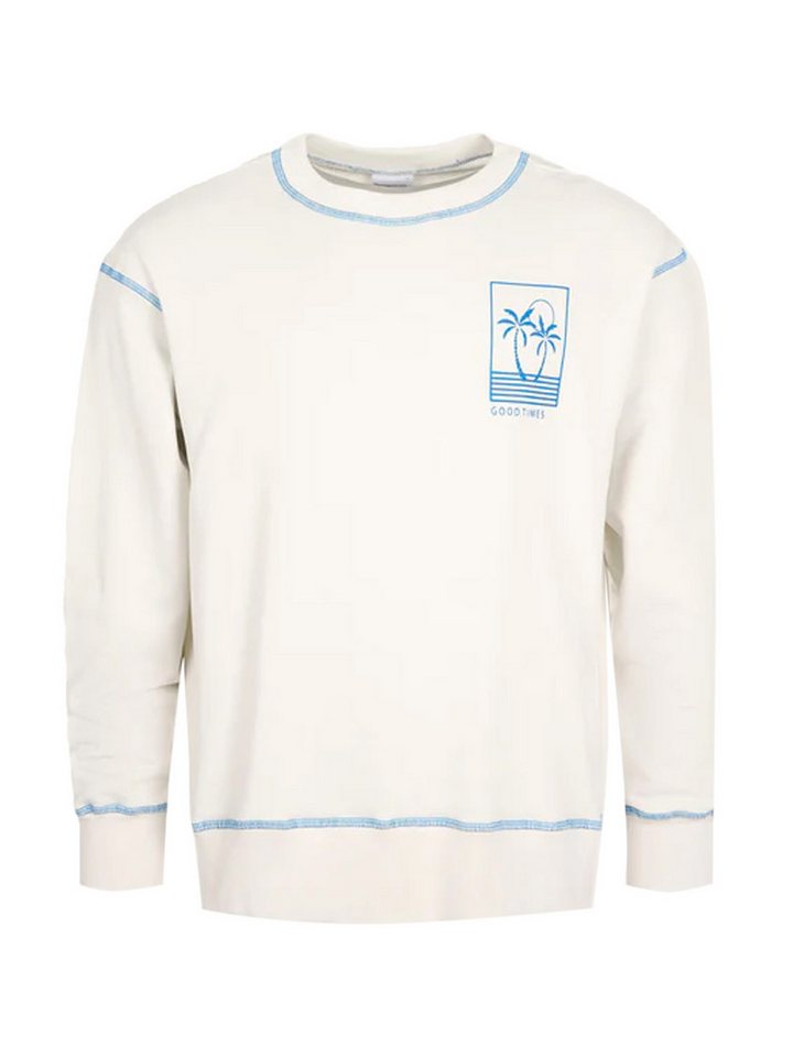 KnowledgeCotton Apparel Sweatshirt Oversized sweat with contrast top stitching von KnowledgeCotton Apparel