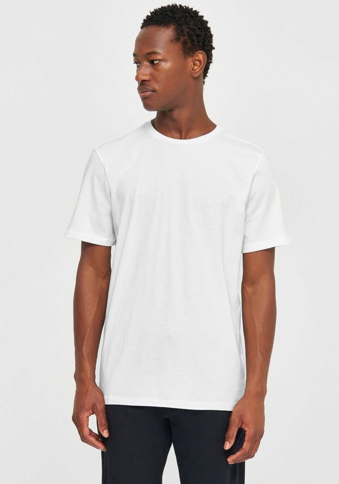 KnowledgeCotton Apparel T-Shirt Basic Shirt in gerader Passform von KnowledgeCotton Apparel