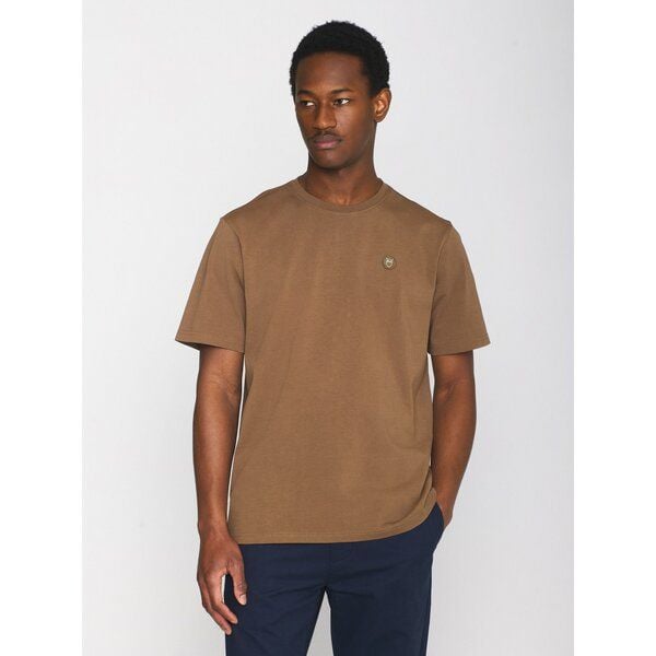 KnowledgeCotton Apparel T-Shirt LOKE Badge aus Bio-Baumwolle - ROC/GOTS/Vegan von KnowledgeCotton Apparel