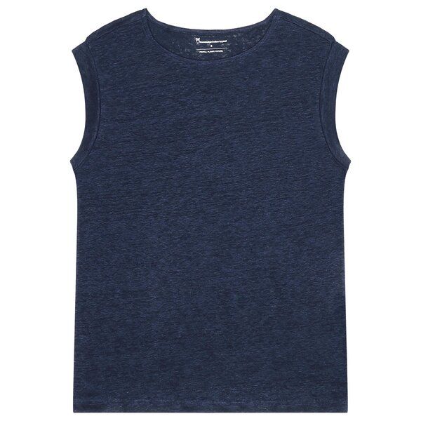 KnowledgeCotton Apparel T-Shirt Loose Fold Up Linen von KnowledgeCotton Apparel