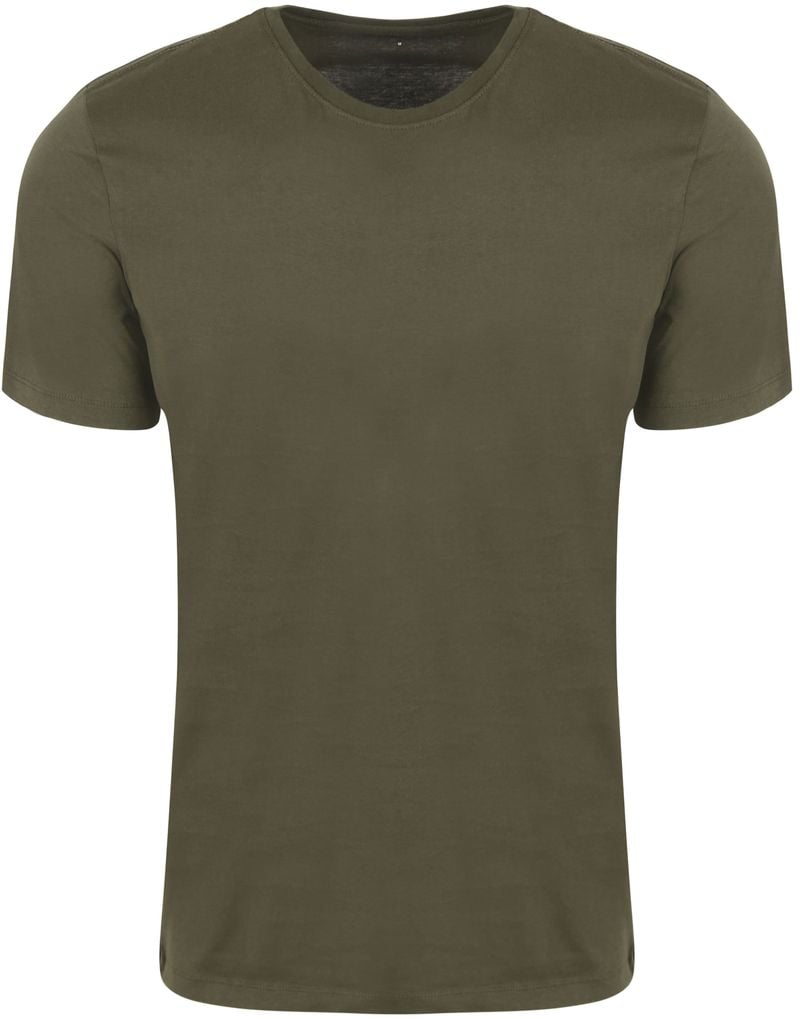 KnowledgeCotton Apparel T-Shirt Olivgrün - Größe L von KnowledgeCotton Apparel