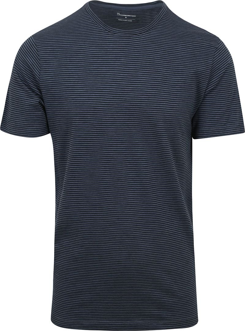 KnowledgeCotton Apparel T-shirt Streifen Navy - Größe L von KnowledgeCotton Apparel