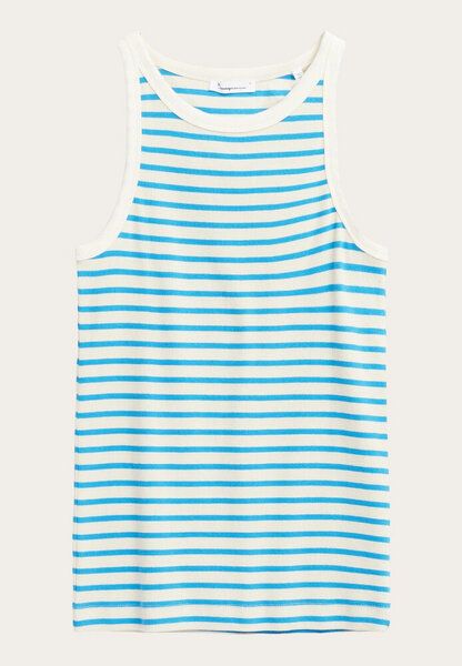 KnowledgeCotton Apparel Tanktop - Striped racer rib top - aus Bio-Baumwolle von KnowledgeCotton Apparel