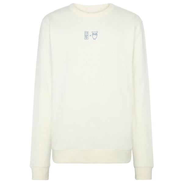 KnowledgeCotton Apparel - Water Is Life Regular Crew Sweat - Pullover Gr XXL weiß von KnowledgeCotton Apparel