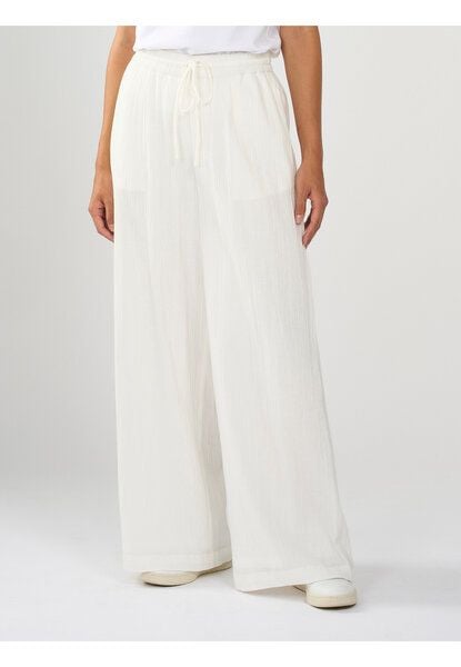 KnowledgeCotton Apparel Weite Hose - Cotton crepe elastic waist pants - aus Bio-Baumwolle von KnowledgeCotton Apparel