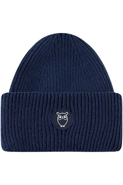 KnowledgeCotton Apparel Woll-Mütze - Rib Beanie - aus 100% Merino Wolle von KnowledgeCotton Apparel