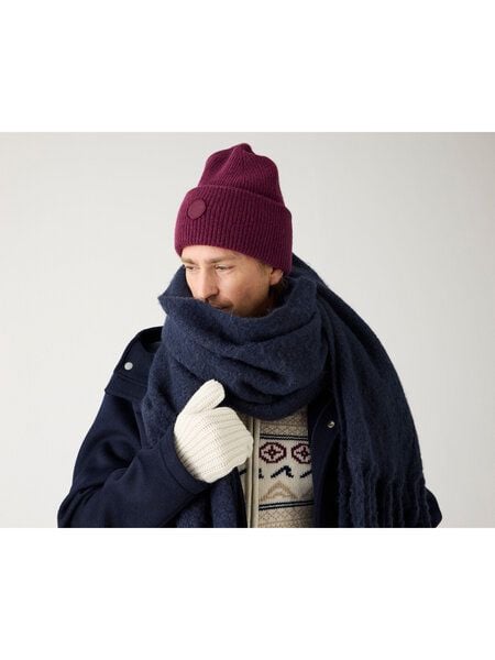 KnowledgeCotton Apparel Woll-Mütze - Rib Beanie - aus 100% Merino Wolle von KnowledgeCotton Apparel