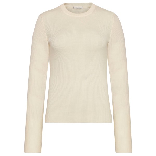 KnowledgeCotton Apparel - Women's 2x2 Fine Merino Rib L/S - Wollpullover Gr M beige von KnowledgeCotton Apparel