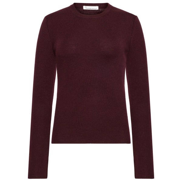 KnowledgeCotton Apparel - Women's 2x2 Fine Merino Rib L/S - Wollpullover Gr XL rot von KnowledgeCotton Apparel